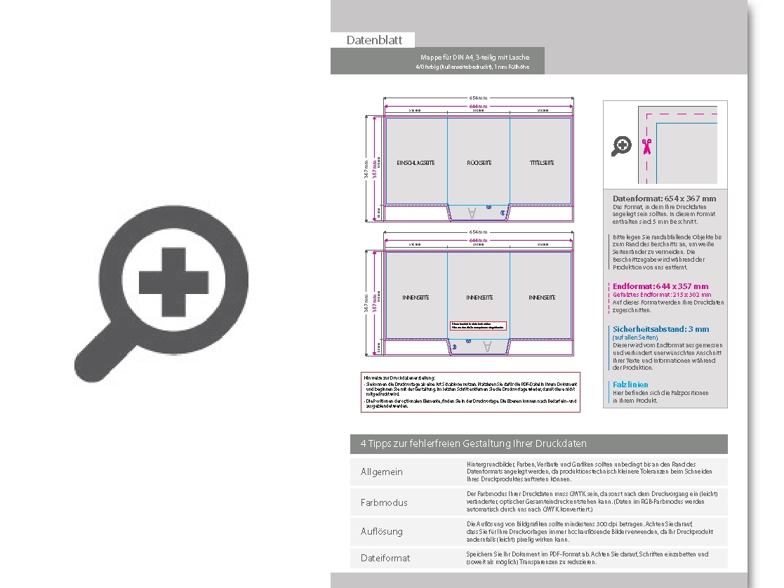 Product Bild mappe_f__r_din_a4__3-teilig_mit_lasche__4_0_farbig_(au__enseite_bedruckt)