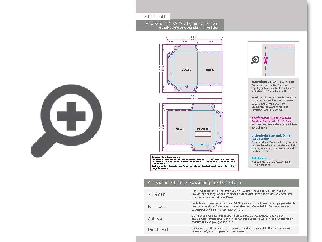 Product Bild mappe_f__r_din_a5__2-teilig_mit_3_laschen__4_0_farbig_(au__enseite_bedruckt)